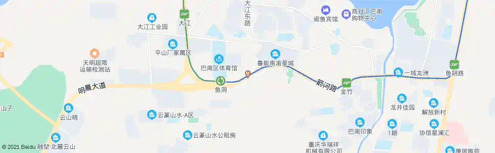 重庆新华村_公交站地图_重庆公交_妙搜公交查询2025