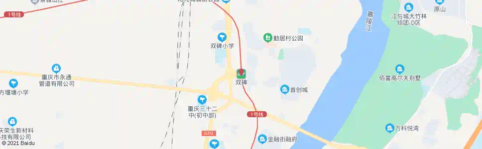 重庆双碑_公交站地图_重庆公交_妙搜公交查询2025