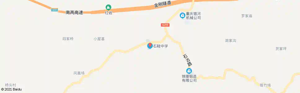 重庆石鞋中学_公交站地图_重庆公交_妙搜公交查询2025