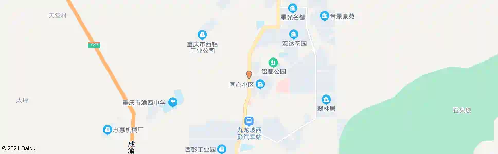 重庆大塘(西铝厂)_公交站地图_重庆公交_妙搜公交查询2025