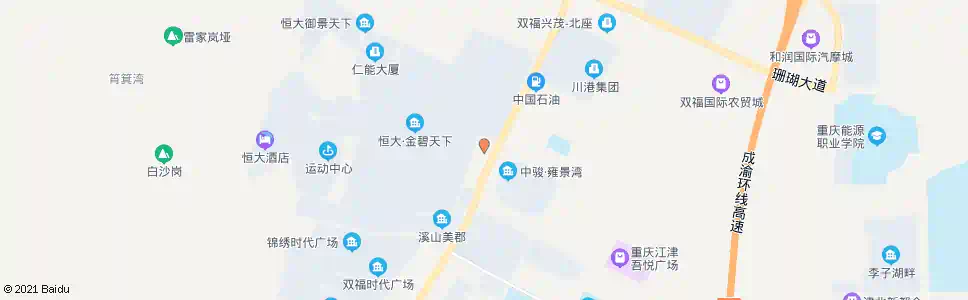 重庆双褔新区管委会_公交站地图_重庆公交_妙搜公交查询2025