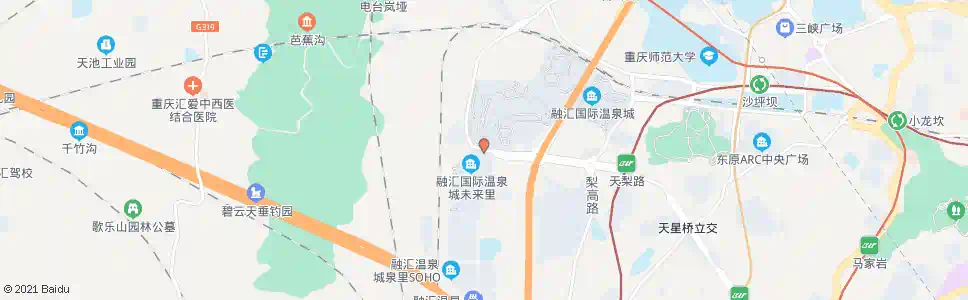 重庆梨树湾汇康医院_公交站地图_重庆公交_妙搜公交查询2025
