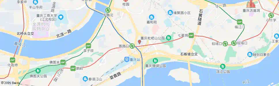 重庆中心路口_公交站地图_重庆公交_妙搜公交查询2025