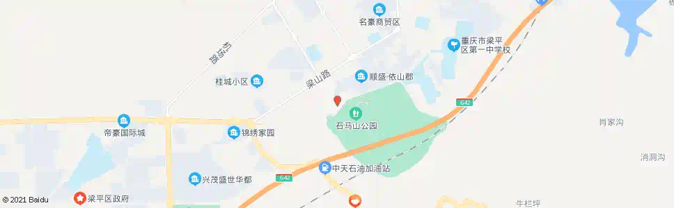 重庆石马山公园_公交站地图_重庆公交_妙搜公交查询2025