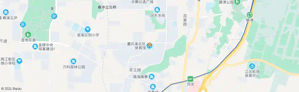 重庆渝北区体育馆_公交站地图_重庆公交_妙搜公交查询2025