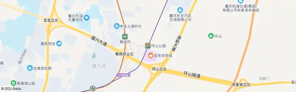 重庆公园站_公交站地图_重庆公交_妙搜公交查询2025
