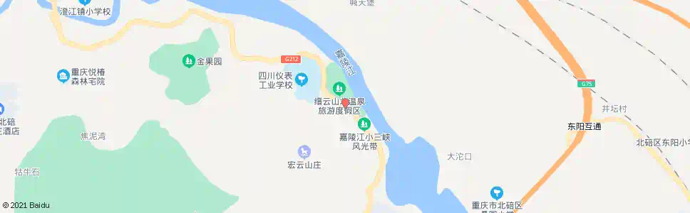重庆北泉面厂_公交站地图_重庆公交_妙搜公交查询2025