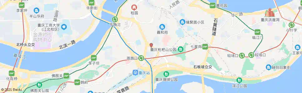 重庆中山支路_公交站地图_重庆公交_妙搜公交查询2025
