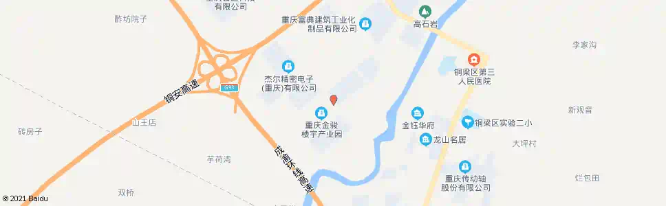 重庆金骏工谷_公交站地图_重庆公交_妙搜公交查询2025