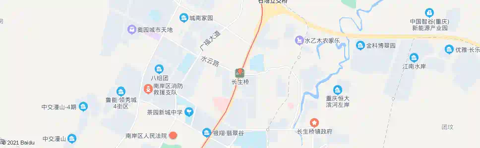 重庆长生桥站_公交站地图_重庆公交_妙搜公交查询2025