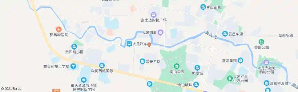 重庆东门派出所_公交站地图_重庆公交_妙搜公交查询2025