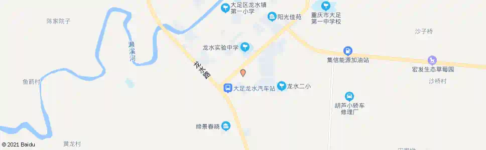 重庆龙水西湖岔路口_公交站地图_重庆公交_妙搜公交查询2025