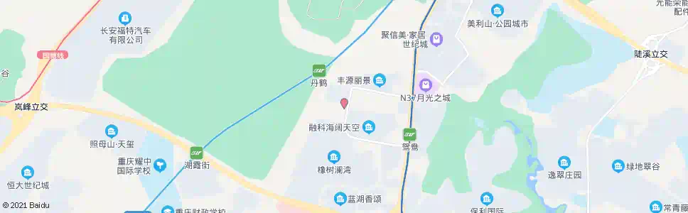 重庆鸳鸯丹鹤社区_公交站地图_重庆公交_妙搜公交查询2025