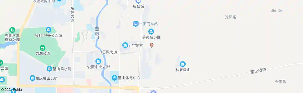 重庆天赐华汤温泉_公交站地图_重庆公交_妙搜公交查询2025