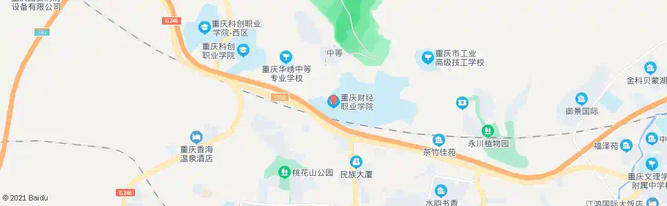 重庆财经职业学院_公交站地图_重庆公交_妙搜公交查询2025