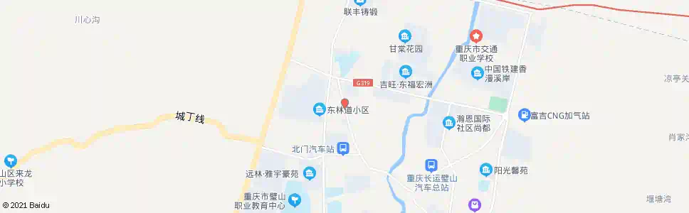 重庆北门社区_公交站地图_重庆公交_妙搜公交查询2025