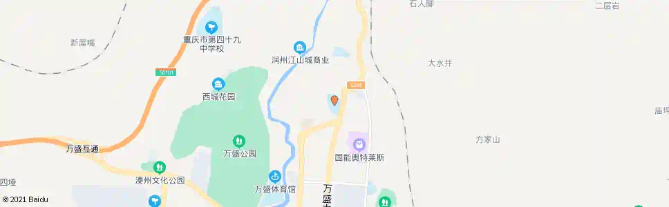 重庆万盛小学_公交站地图_重庆公交_妙搜公交查询2025
