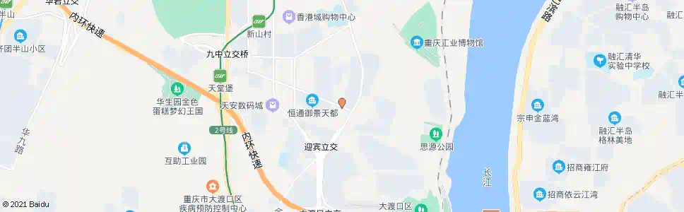 重庆钢花小学_公交站地图_重庆公交_妙搜公交查询2025