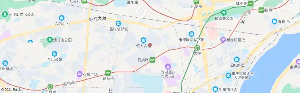 重庆茶亭北路_公交站地图_重庆公交_妙搜公交查询2025