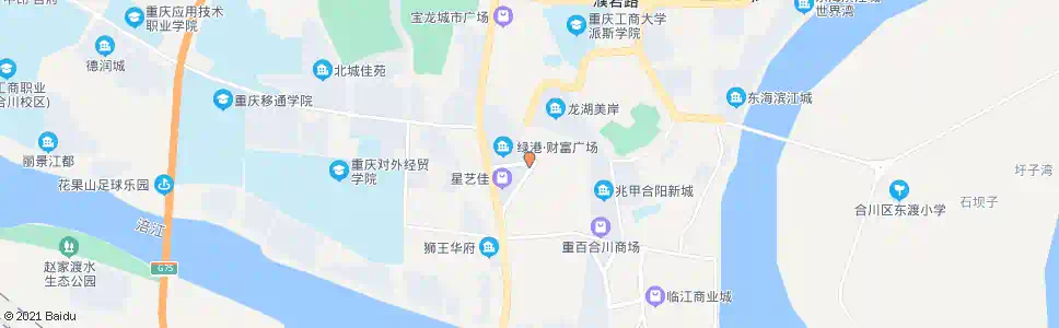 重庆名人丽都_公交站地图_重庆公交_妙搜公交查询2025