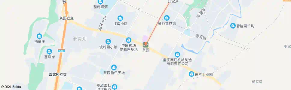 重庆茶园(黄家垭口)_公交站地图_重庆公交_妙搜公交查询2025