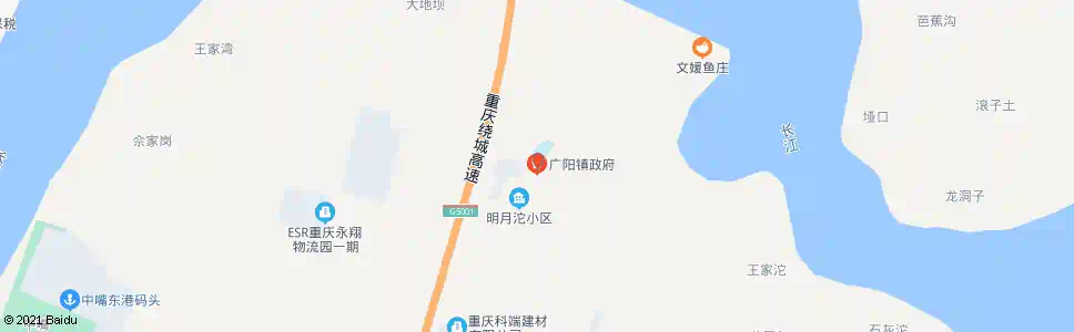 重庆广阳镇政府_公交站地图_重庆公交_妙搜公交查询2025
