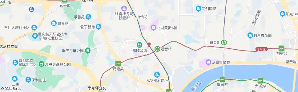 重庆观音桥村_公交站地图_重庆公交_妙搜公交查询2025