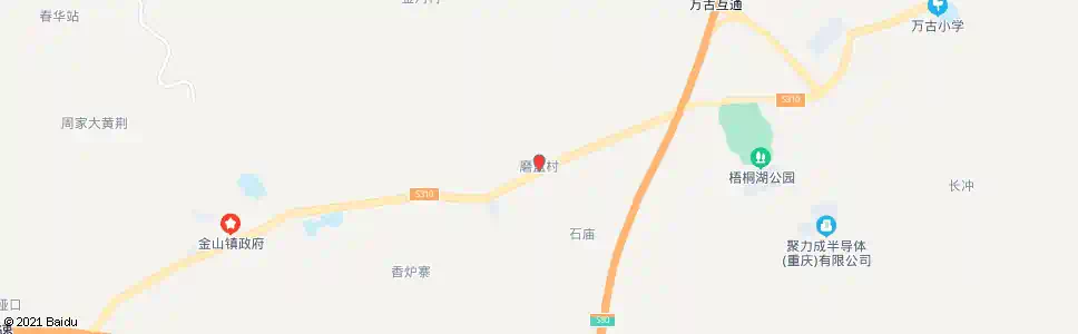 重庆磨盘村委_公交站地图_重庆公交_妙搜公交查询2025
