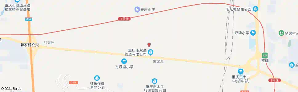 重庆朱家湾岔路口_公交站地图_重庆公交_妙搜公交查询2025