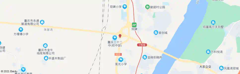 重庆32中_公交站地图_重庆公交_妙搜公交查询2025