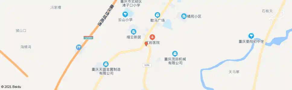 重庆红岩子弟校_公交站地图_重庆公交_妙搜公交查询2025