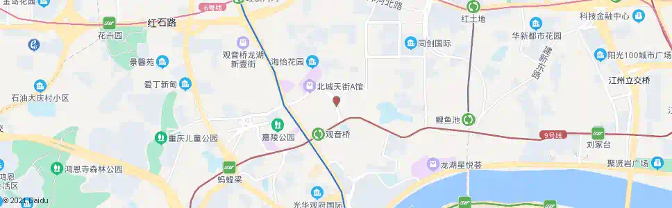 重庆江北中医院(观音桥)_公交站地图_重庆公交_妙搜公交查询2025