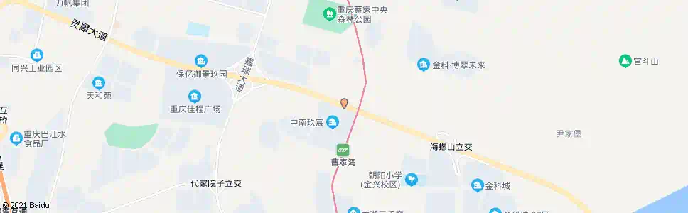 重庆蔡家岗立交站_公交站地图_重庆公交_妙搜公交查询2025