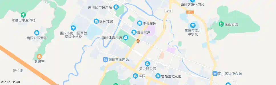 重庆南川传媒中心_公交站地图_重庆公交_妙搜公交查询2025
