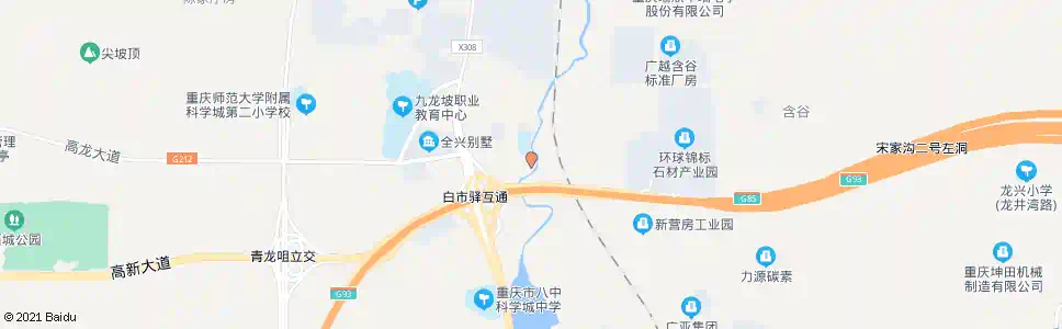 重庆含谷1_公交站地图_重庆公交_妙搜公交查询2025