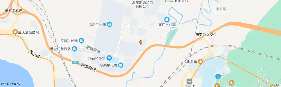 重庆港城东路_公交站地图_重庆公交_妙搜公交查询2025