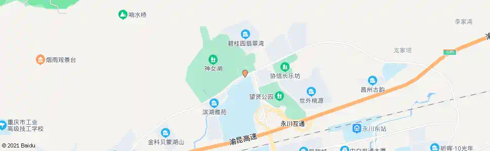 重庆神女湖_公交站地图_重庆公交_妙搜公交查询2025