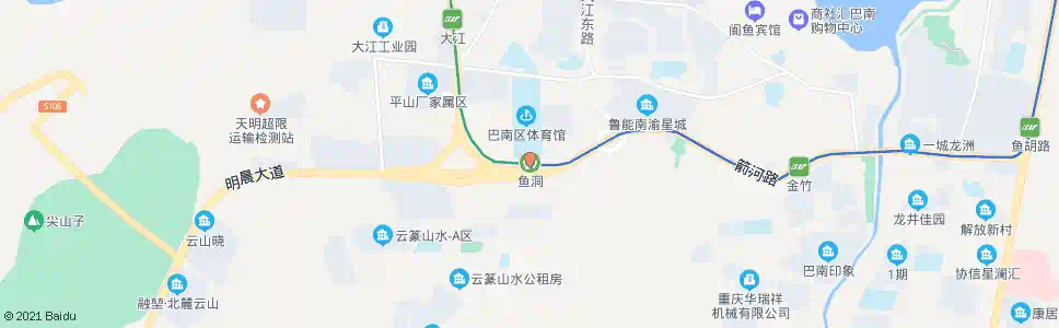 重庆轨道鱼洞站_公交站地图_重庆公交_妙搜公交查询2025