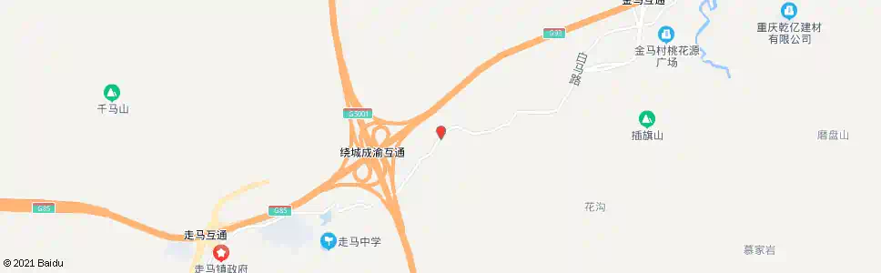 重庆半指山_公交站地图_重庆公交_妙搜公交查询2025