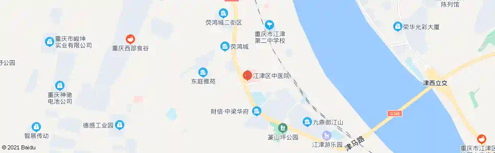重庆江津中医院_公交站地图_重庆公交_妙搜公交查询2025
