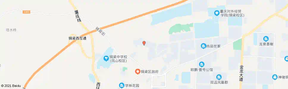 重庆铜梁北国风光_公交站地图_重庆公交_妙搜公交查询2025