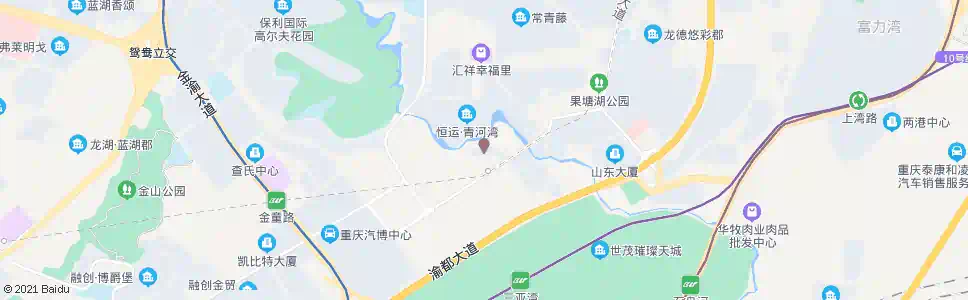 重庆金域蓝湾_公交站地图_重庆公交_妙搜公交查询2025