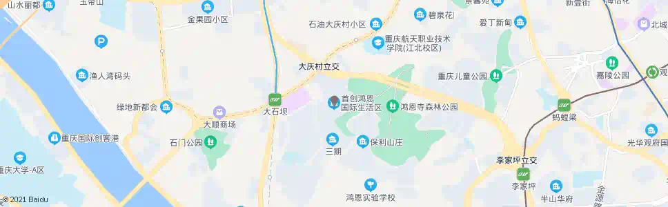 重庆首创鸿恩_公交站地图_重庆公交_妙搜公交查询2025