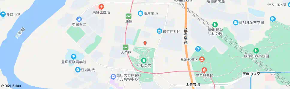 重庆金竹苑B区_公交站地图_重庆公交_妙搜公交查询2025