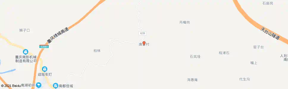 重庆唐家村_公交站地图_重庆公交_妙搜公交查询2025