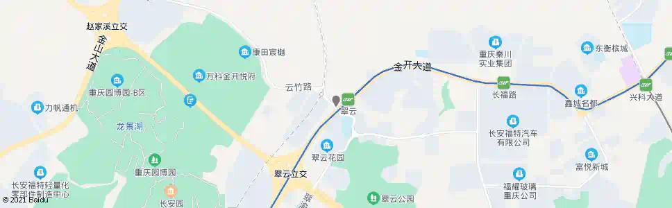 重庆翠云派出所_公交站地图_重庆公交_妙搜公交查询2025
