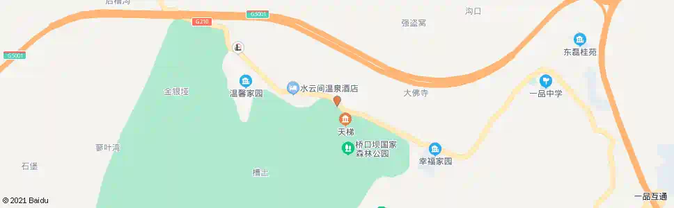 重庆桥口坝国家森林公园_公交站地图_重庆公交_妙搜公交查询2025