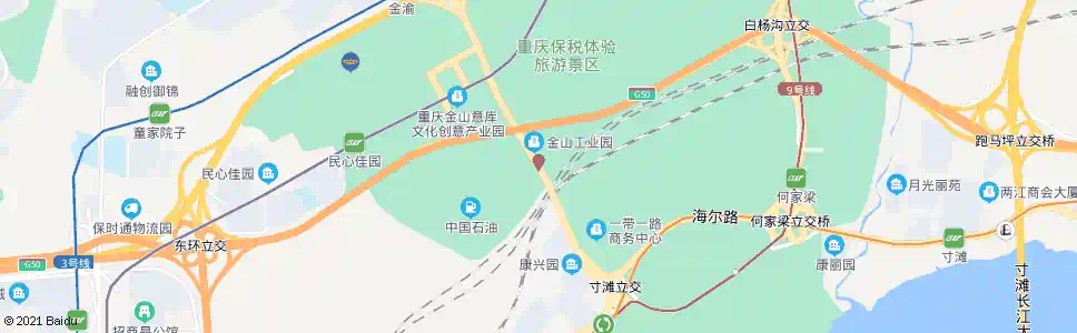 重庆华荣市场_公交站地图_重庆公交_妙搜公交查询2025