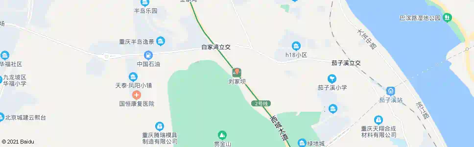 重庆刘家坝(轨道站)_公交站地图_重庆公交_妙搜公交查询2025