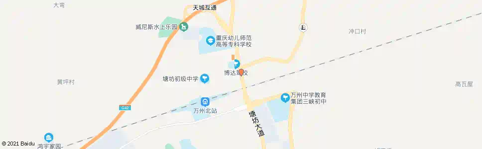 重庆塘坊_公交站地图_重庆公交_妙搜公交查询2025